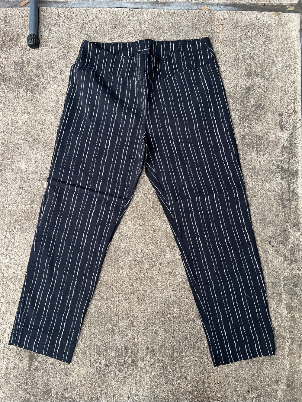 36x 27 -women’s  Black Pinstripe Casual Pants